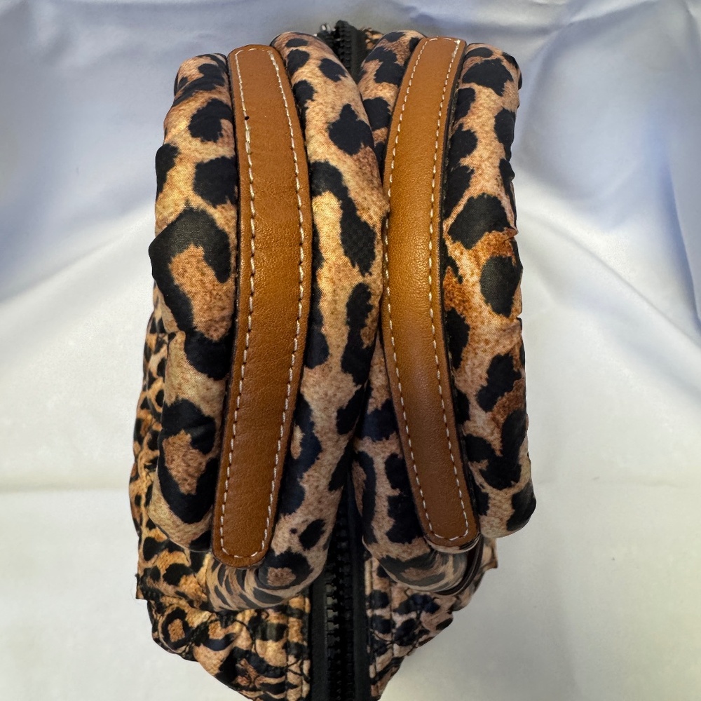 Brighton Leopard Quilted Handbag with Crossbody Strap - Picture 7 of 12